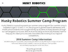 Tablet Screenshot of huskyrobotics.org